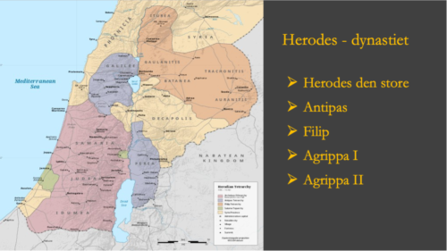 Kart over Herodes Dynastiet