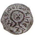 Mynt med teksten Kong Herodes