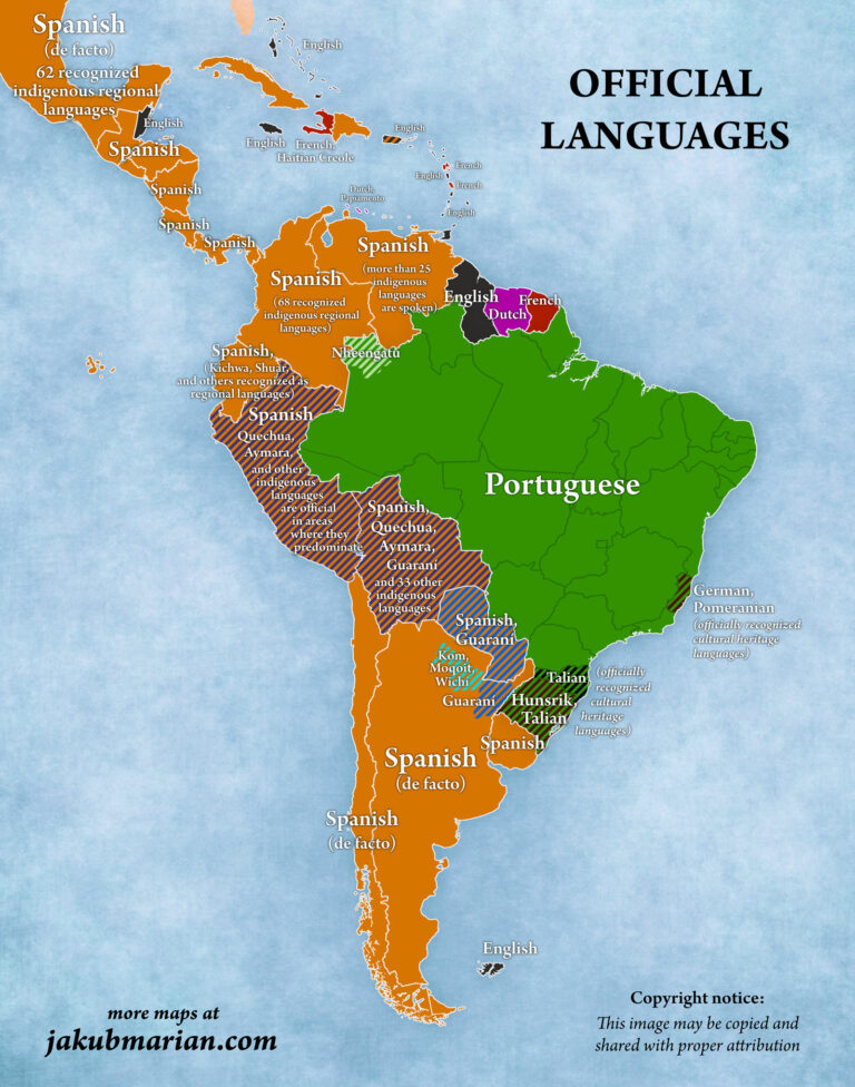 Bibelen på språk i sør Amerika - Kilde:jakubmarian.com